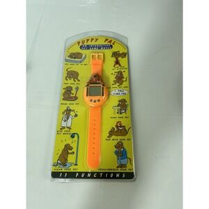 Vintage Puppy Pal Watch Interactive Pet‎ Game Electronic Tamagotchi Orange New